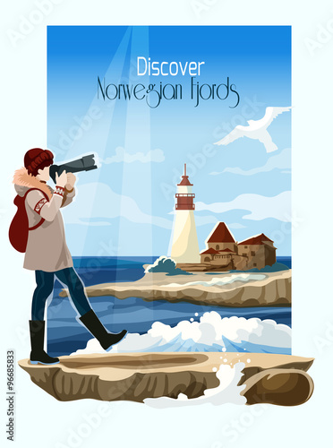 Seascape Background Illustration