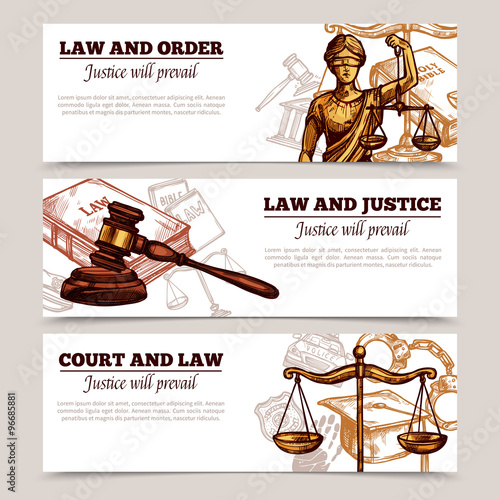 Horizontal Law Banners