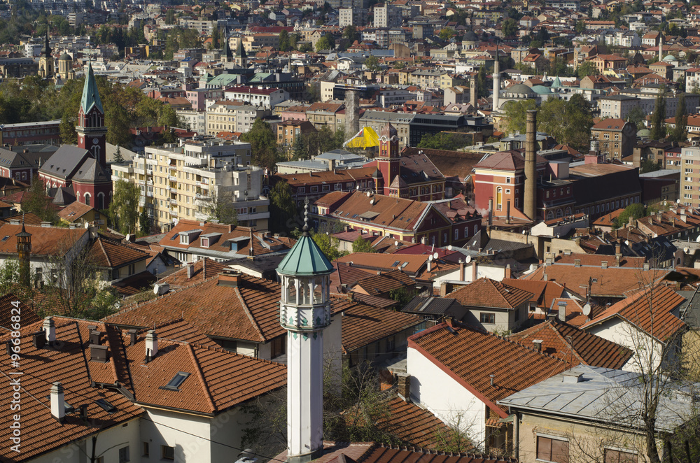 Sarajevo - Panorama of the city