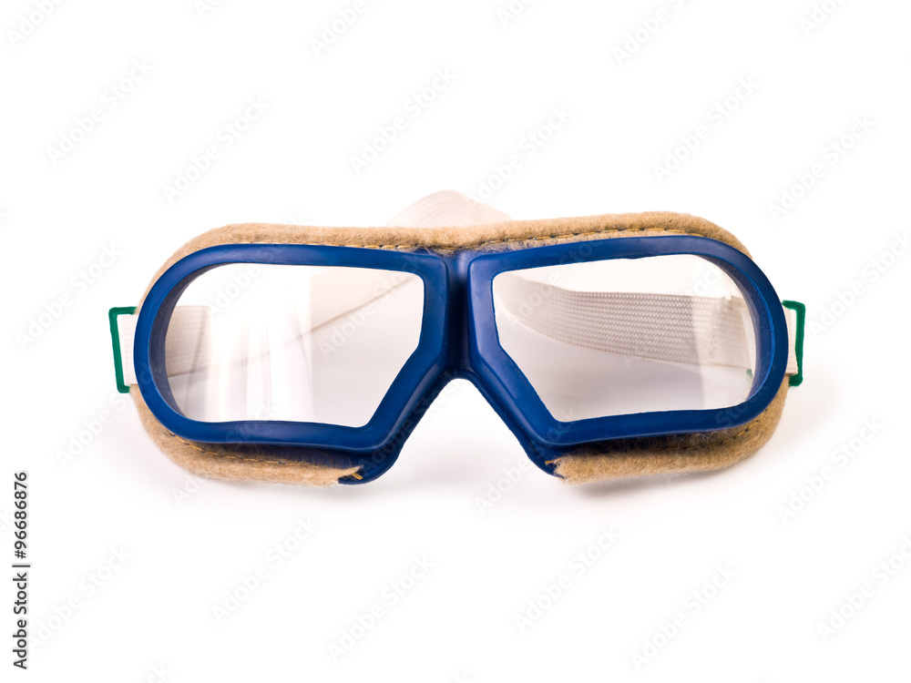 Protective Goggles isolated on white Protective Goggles isolated on white