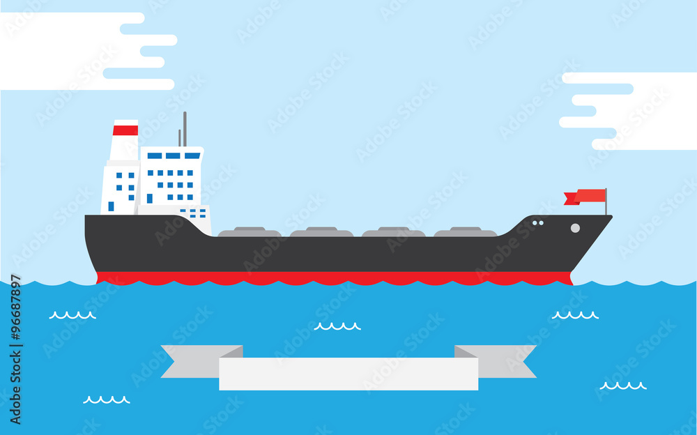 Oil Tanker, illustration