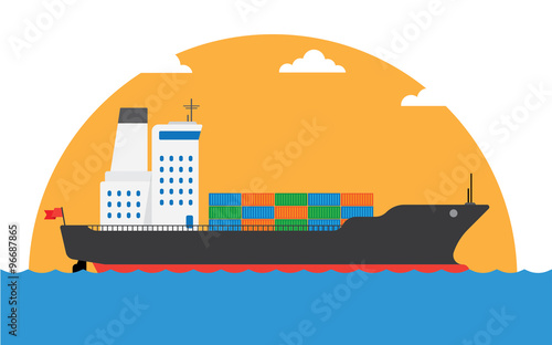 Cargo transportation ship