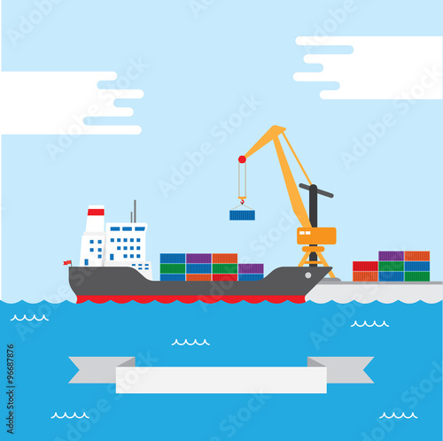 Cargo transportation ship