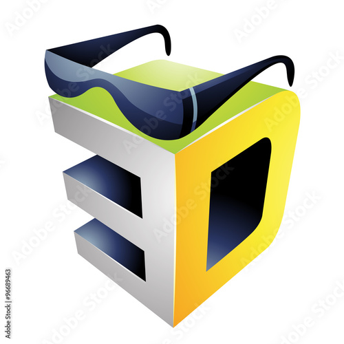 3d Display Technology Symbol