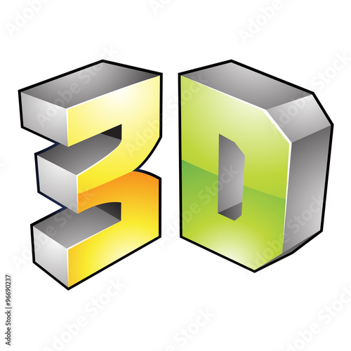 3d Display Technology Symbol