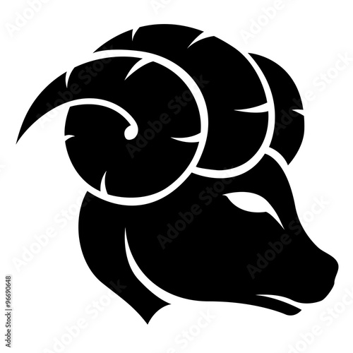 Black Aries Zodiac Star Sign