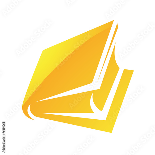 Yellow Glossy Book Icon