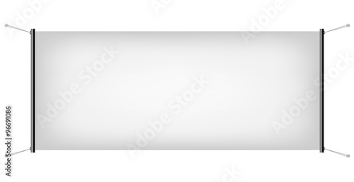 White Canvas Banner