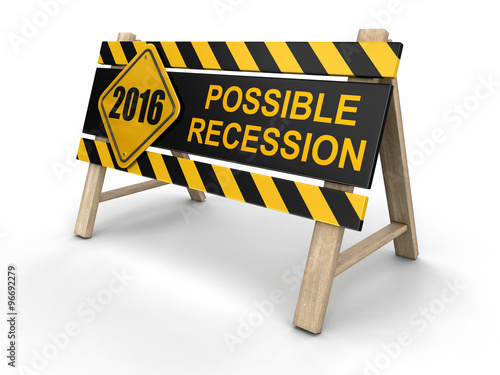 Possible recession sign. Image with clipping path © corund