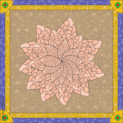 stained glass lotus