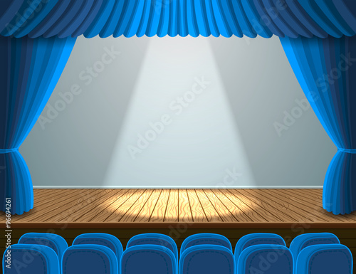 Spotlight on the theater stage