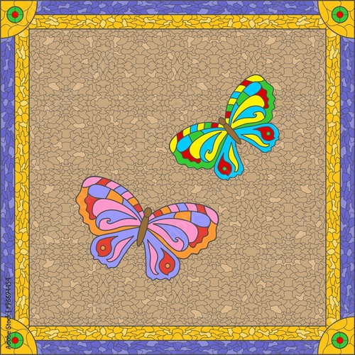 stained glass butterfly
