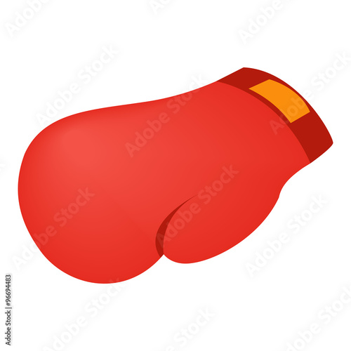 Boxing glove isometric 3d icon