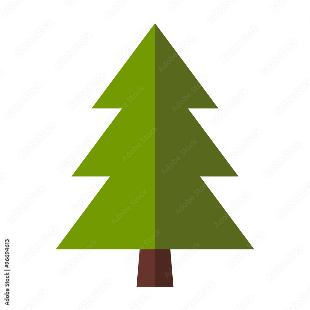 Fir-tree flat icon