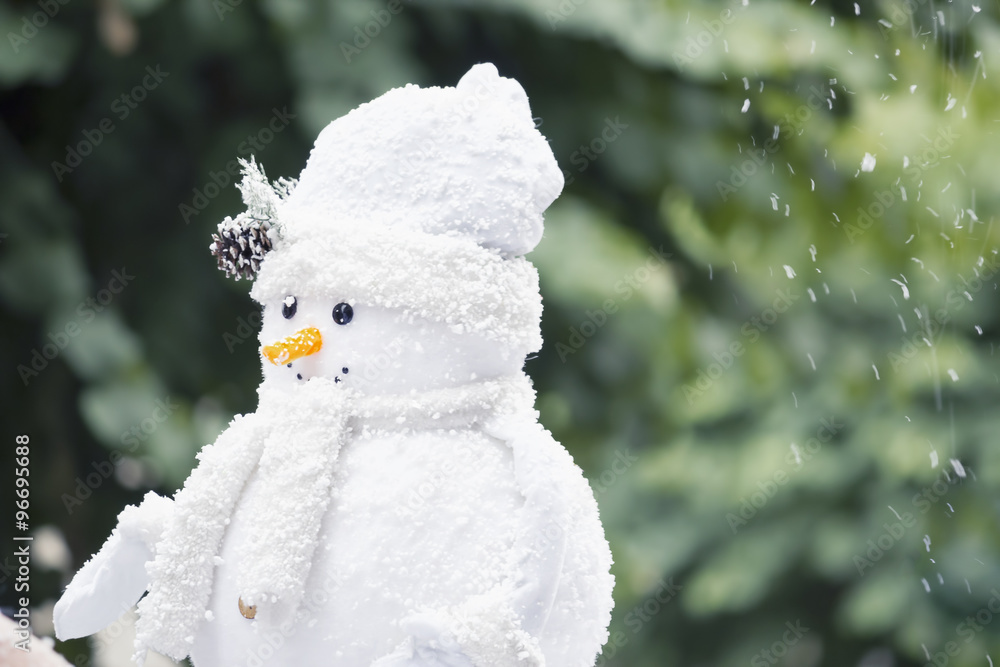 Obraz premium Very warm snowman