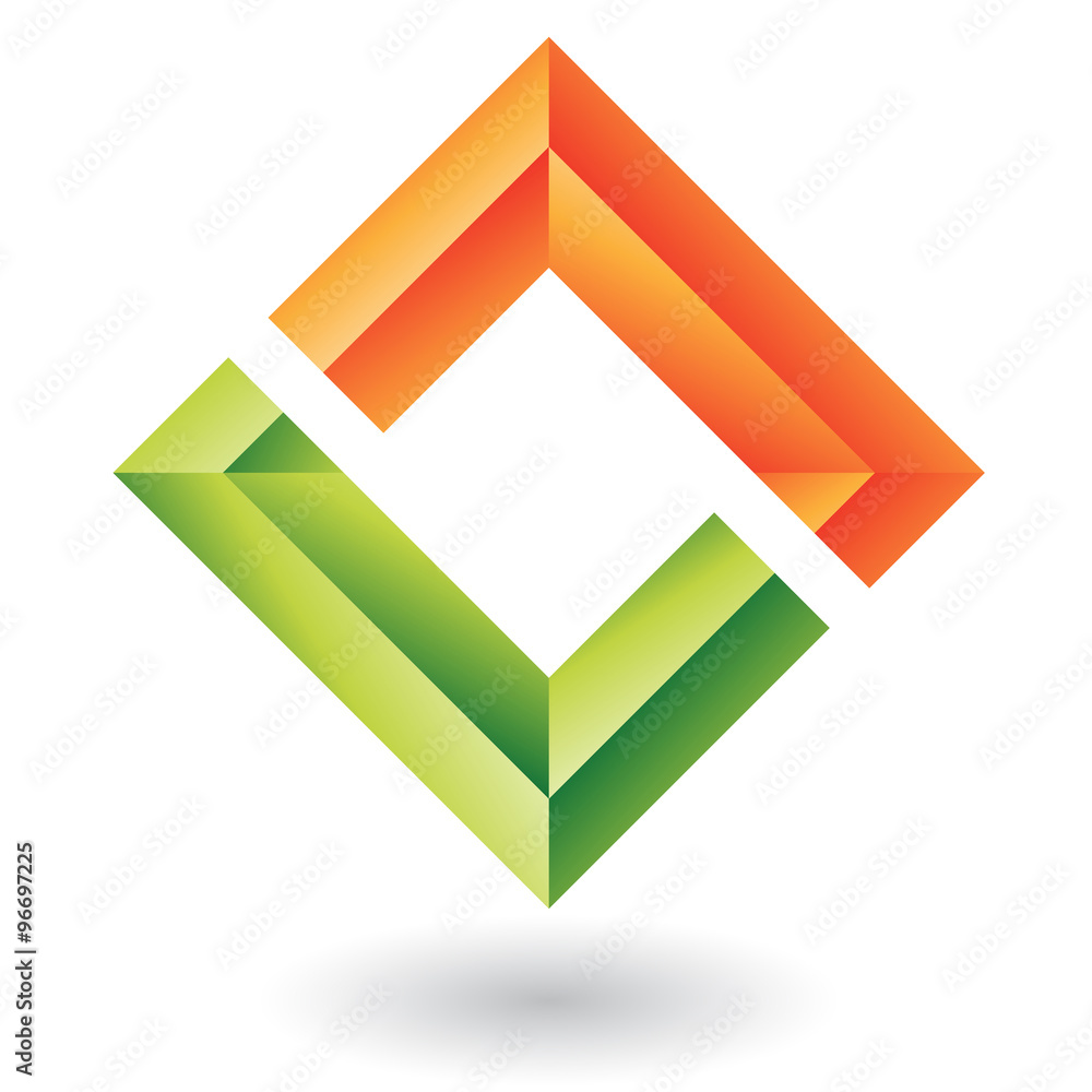 Rectangular and Square Abstract Icon Rectangular and Square Abstract Icon