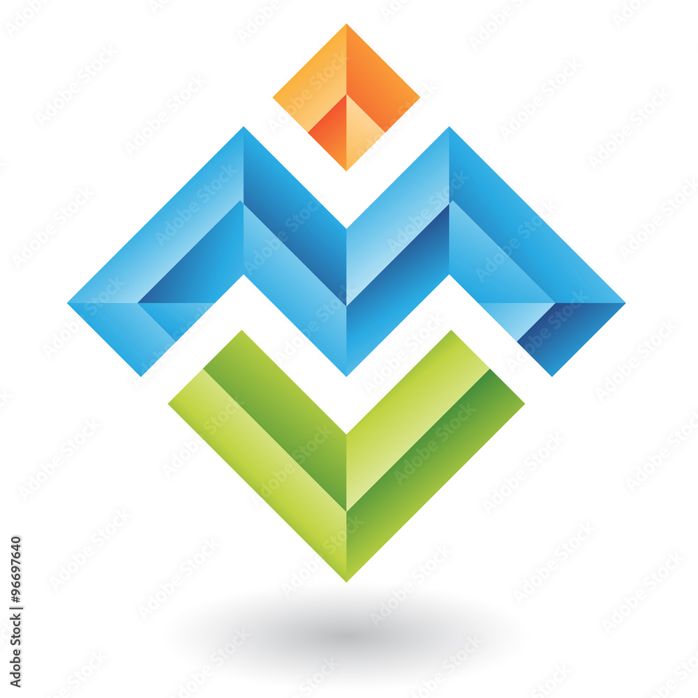 Rectangular and Square Abstract Icon Rectangular and Square Abstract Icon