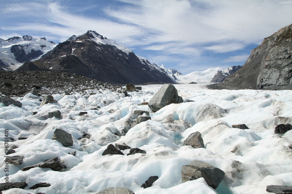 Obraz premium Auf dem Tasman-Gletscher