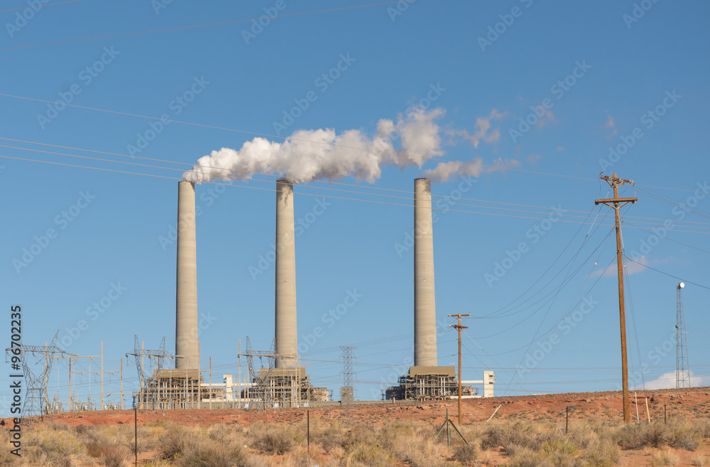 Coal powered power plant