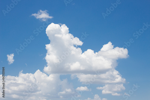 blue sky with cloud closeup © airobody