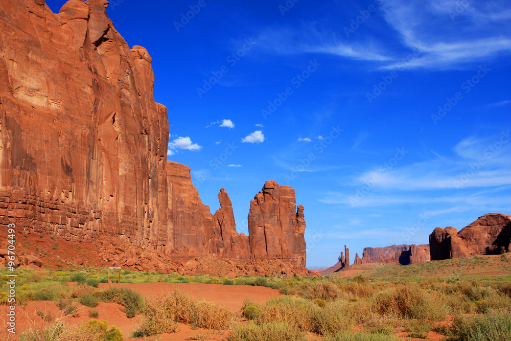 View of Monument Valley in Utah,  United States Of America
