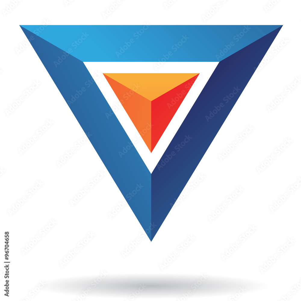 Triangle Pyramid Abstract Icon Triangle Pyramid Abstract Icon