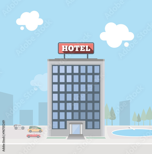 Hotel building. EPS10.