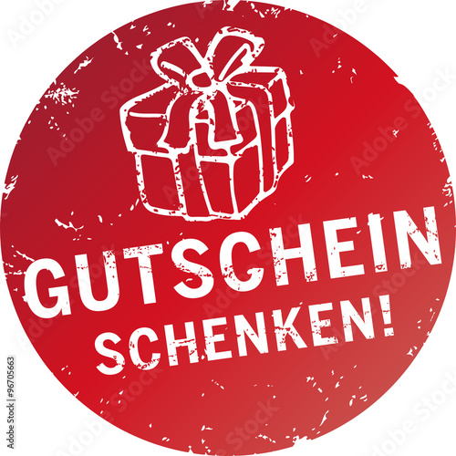 Button Stempel Gutschein schenken