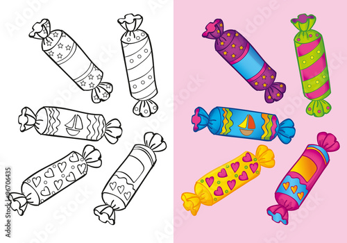 Coloring Book Of Candies Set
