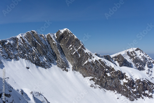 Mountain peak, winter landscape. © Vasily Merkushev