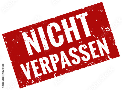 Stempel rot nicht verpassen