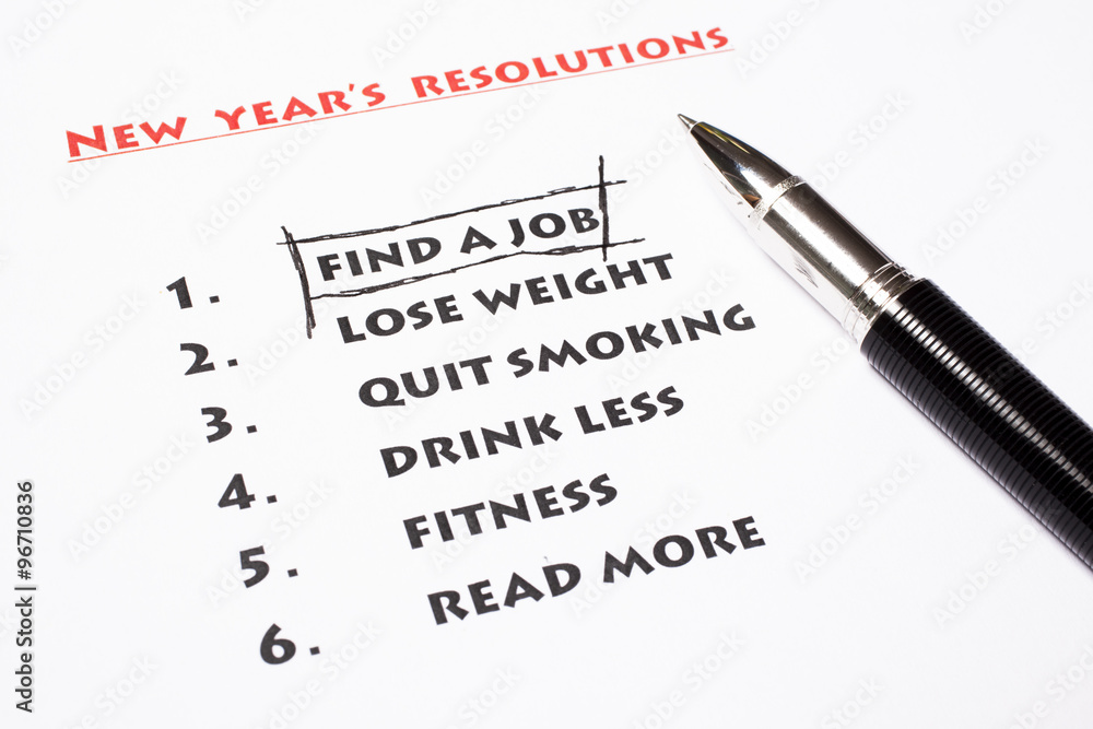new year's resolutions