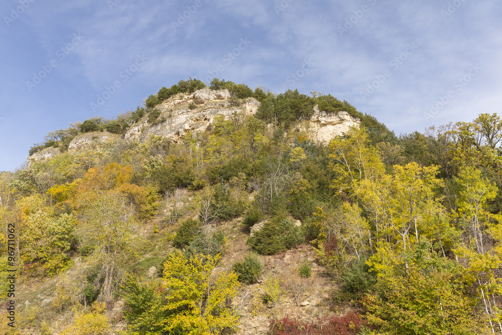 Fall Colored Rocky Hill