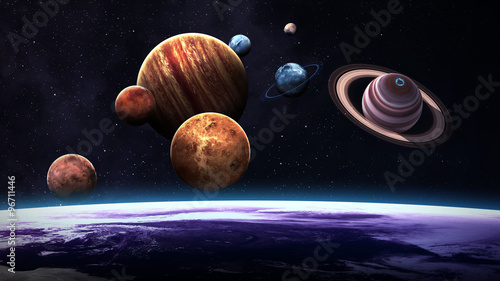 Fotografie High quality isolated solar system planets