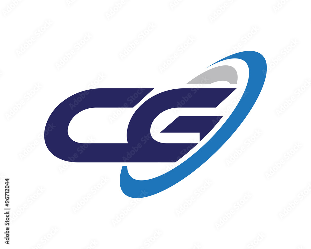CG Letter Swoosh Group Logo CG Letter Swoosh Group Logo