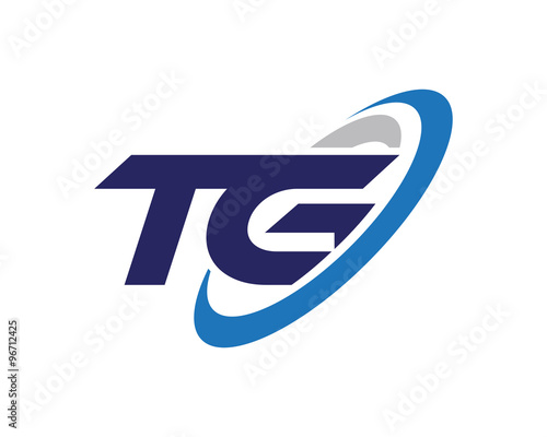 TG Letter Swoosh Group Logo