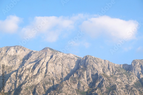 Landscape with the image of mountains