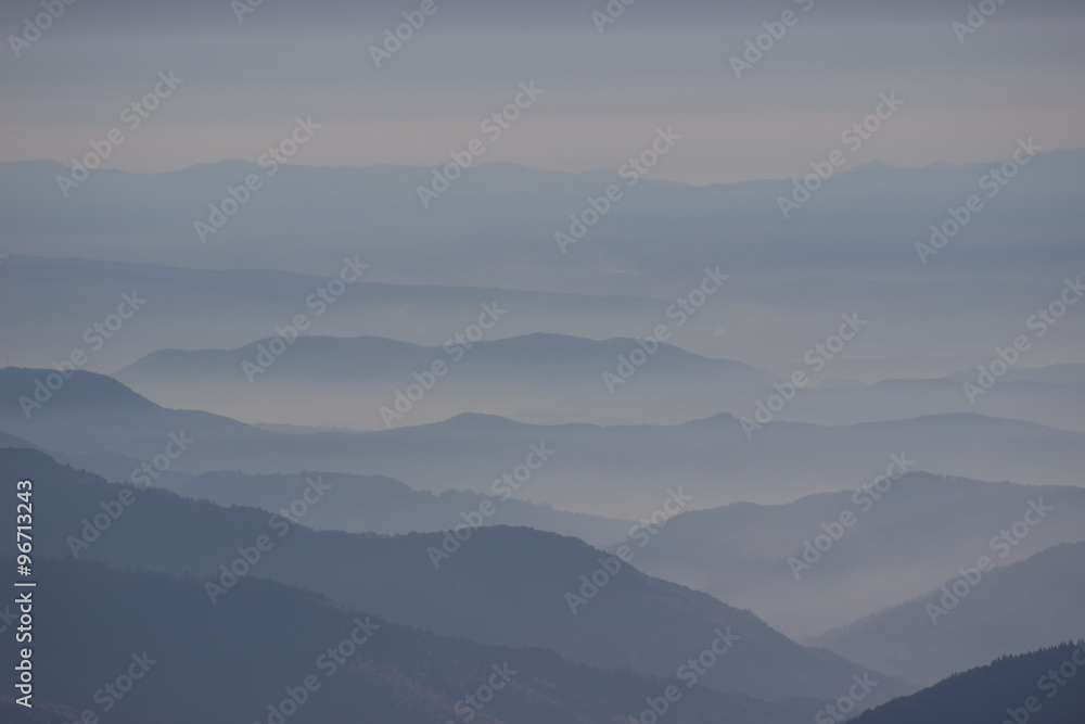 Beautiful panoramic mountain landscape. Beautiful panoramic mountain landscape.