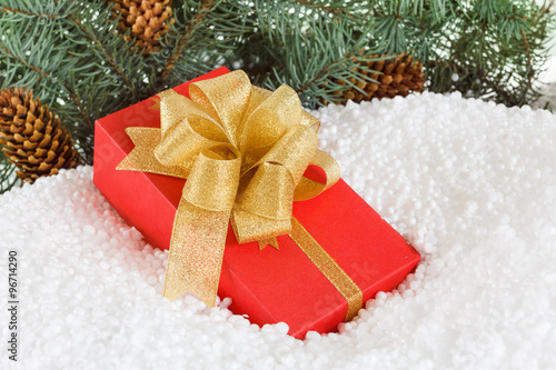 Christmas Gift box with rib...