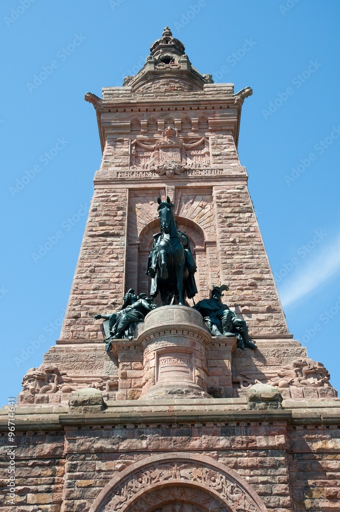 Monument of  Emperor Frederick Barbarossa and of emperor Wilhelm I. on the ridge Kyffhauser