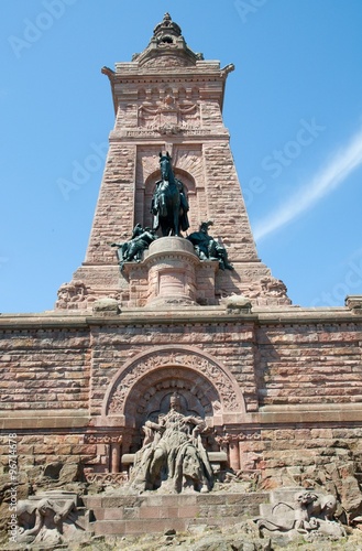 Monument of  Emperor Frederick Barbarossa and of emperor Wilhelm I. on the ridge Kyffhauser
