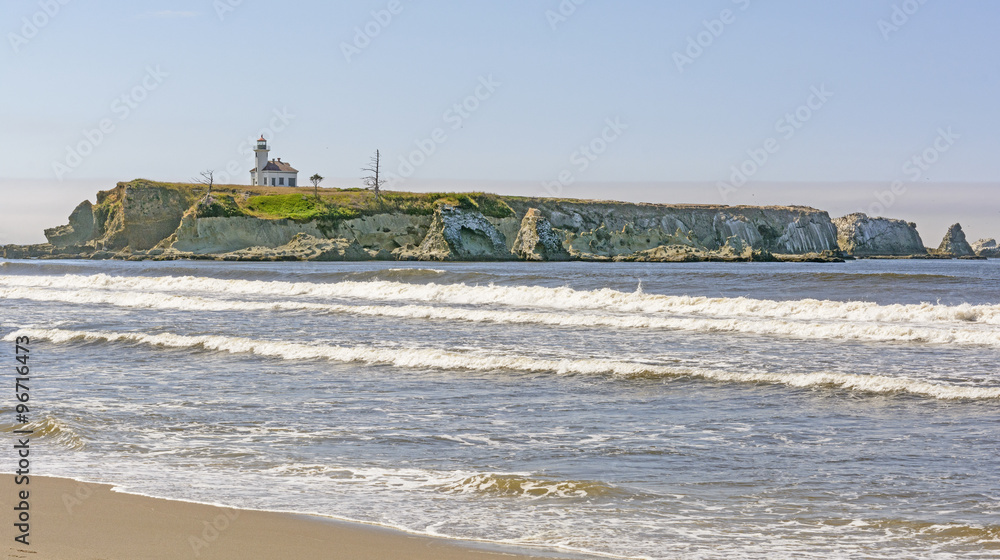 LIghthouse on a Remote Rocky Coast LIghthouse on a Remote Rocky Coast