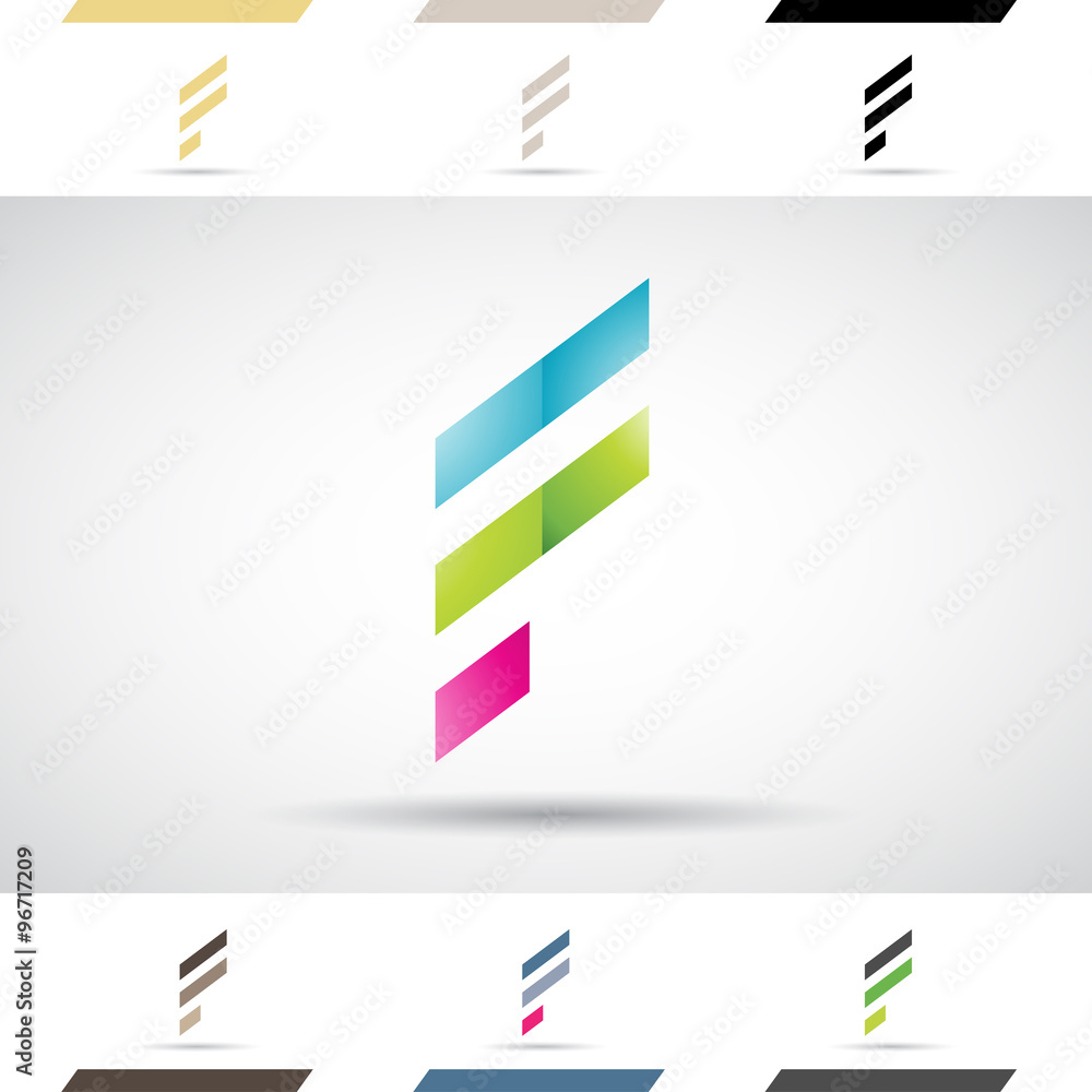 Logo Shapes and Icons of Letter F