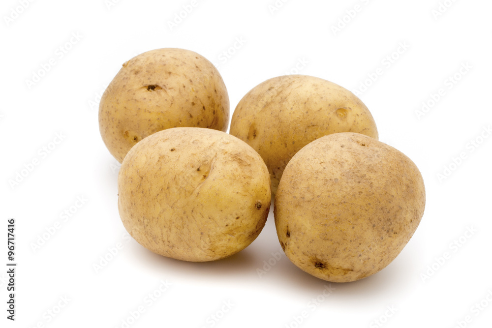 Potato isolated on white background close up. Potato isolated on white background close up.