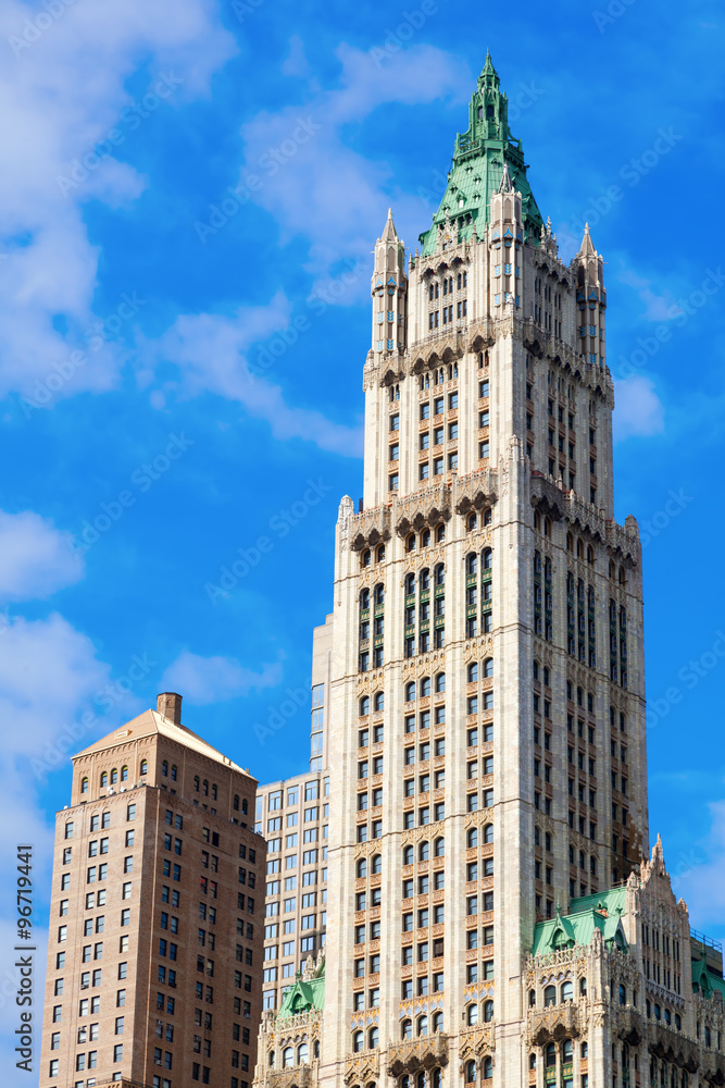 alte Hochhäuser in Lower Manhattan, New York City