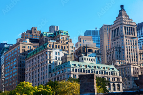 alte Hochhäuser in Lower Manhattan, New York City
