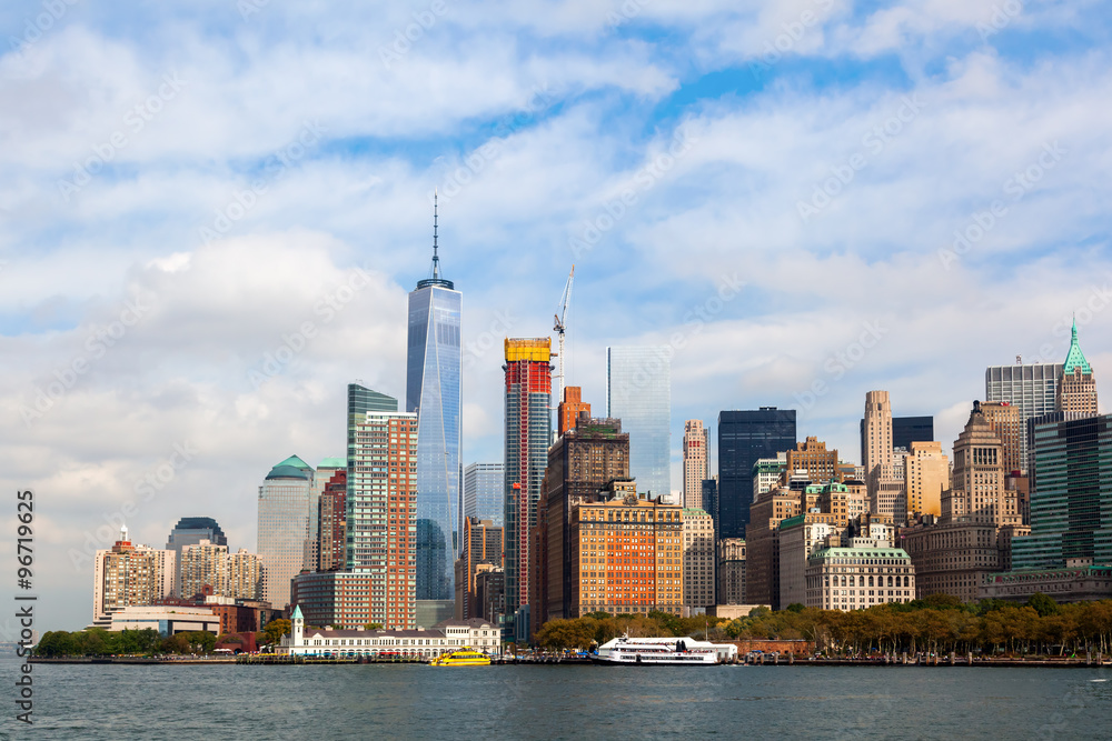 Obraz premium Skyline von Lower Manhattan, New York City