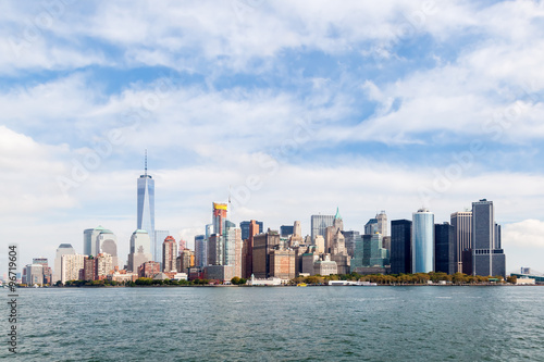Skyline von Lower Manhattan  New York City