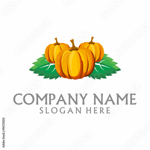 Pumpkin Family Farming Logo Icon