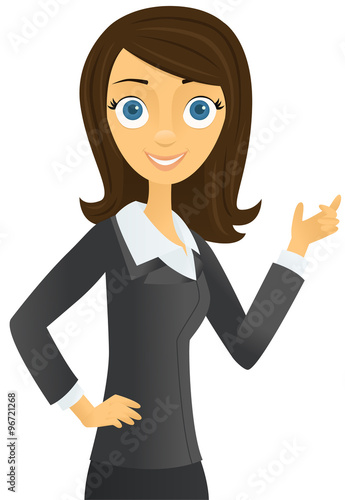 Smiling woman in business attire 